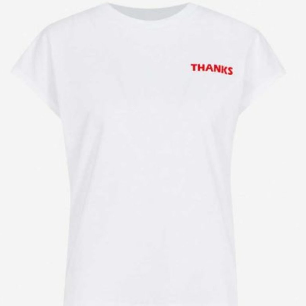 Sandro White T-Shirt Size 0 Brand New